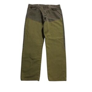 Mens VTG 90s Wranglers Double Knee Workwear Green High-rise Relaxed Skater Pants